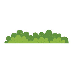 Fototapeta premium Green Grass Plant Flat Illustration