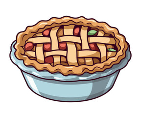 Sweet baked pastry item in a cute basket