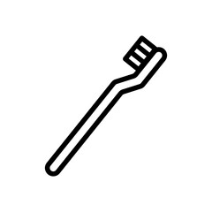 toothbrush icon line style