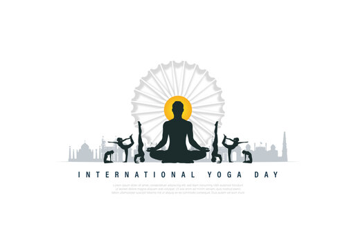 Logo of International Yoga Day - International yoga day logo