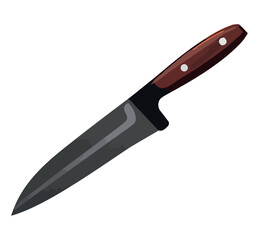 Sharp steel blade handle of metal weapon