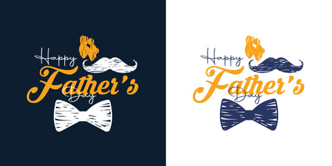 Happy father's day greeting card design