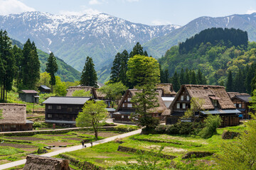World heritage site Gokayama Ainokura Village at Toyama, Japan.