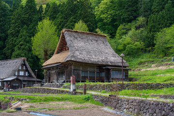 World heritage site Gokayama Ainokura Village at Toyama, Japan.