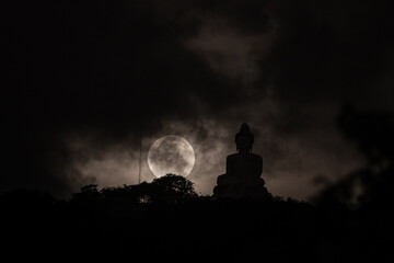 Fototapeta premium An abstract picture of peace in Buddhism.