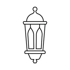 Arabic ramadan lantern icon design, lantern icon. isolated on white background. vector illustration