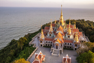Naklejka premium Aerial view of the Thailand landmarks