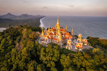 Fototapeta na wymiar Aerial view of the Thailand landmarks