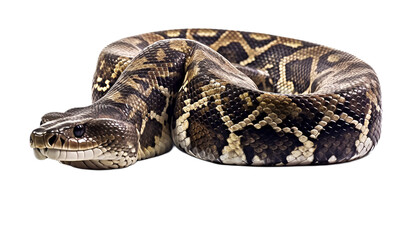 Fototapeta premium Snake isolated on transparent background cutout image