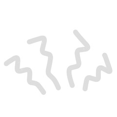 Doodle line illustration showing line of concentration, mindfulness, inspiration, sunburst, sunshine, surprise. Vector