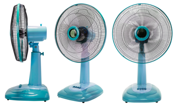 Electric fan isolated on white background, Electric fan on white PNG File.