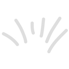 Doodle line illustration showing line of concentration, mindfulness, inspiration, sunburst, sunshine, surprise. Vector