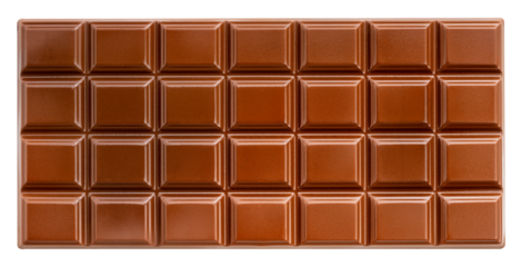 Chocolate bar on white background, Chocolate bar on white background PNG file.