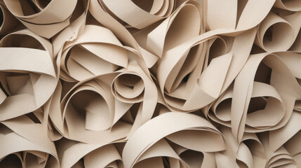 Hintergrund aus braune Papierstreifen, recycelt, recycling, Umwelt