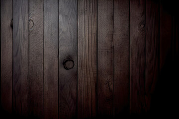 Creative texture composition. Texture of dark wood board old style abstract objects for furniture. Close up as a wooden background. Rough surface of old knotted table	
