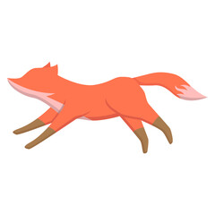 Vector Illustration of Cute Faceless Fox