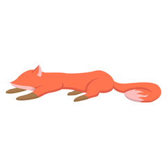 Vector Illustration of Cute Faceless Fox