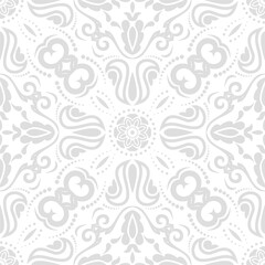 Orient vector classic light pattern. Seamless abstract background with vintage elements. Orient pattern. Ornament for wallpapers and packaging