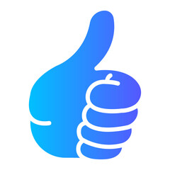 thumbs up Gradient icon