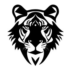 Obraz premium Animal head vector design black and white