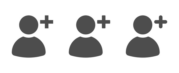 Add to friends vector flat graphic icons