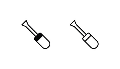 Screw Driver icon design with white background stock illustration