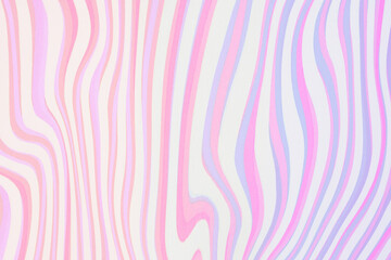 Background with wavy lines in warm colors like lilac, pink, purple, light blue, white. Large background with light colors