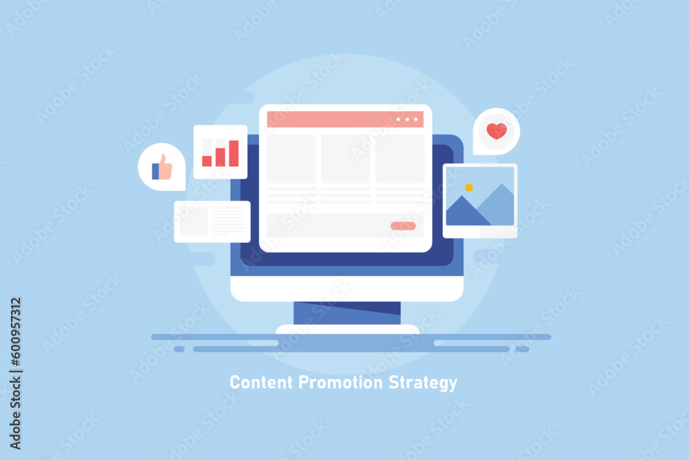 Canvas Prints sharing blog and website content on social media platform, driving internet visitors to web page, di