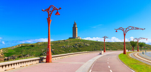 Hercules tower, A coruna, Galicia in Spain