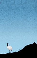 mountain Natural japanese recycled paper texture background.