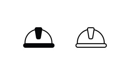 Contruction Cap icon design with white background stock illustration