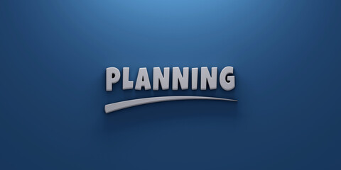 Planning writing lettering background banner
