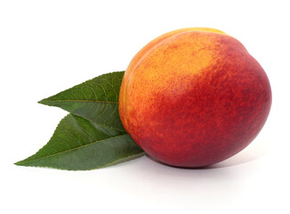 Peach and leaves.
