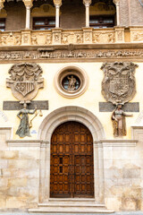 facade of the town hall in the historic center of the city of Tarazona in the province of Zaragoza, Spain