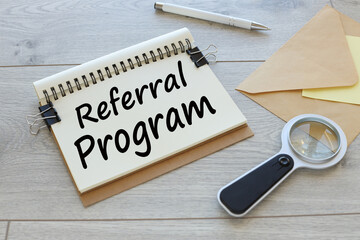 Conceptual display Referral Program. Business showcase internal recruitment method employed by organizations Lawyer Explaining Trial Proceedings, Real Estate Agent Offering Property