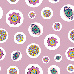 Retro style background seamless pattern design