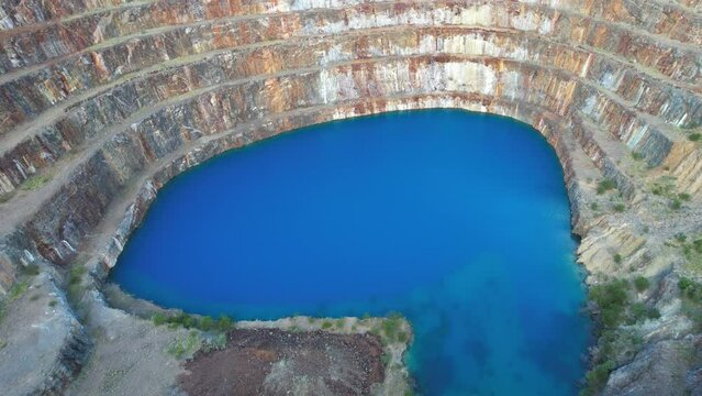 Aerial Footage of Mary Kathleen abandoned uranium mine