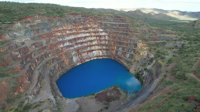 Aerial Footage of Mary Kathleen abandoned uranium mine