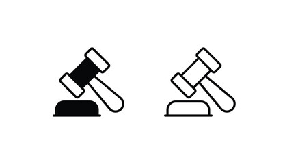 Law icon design with white background stock illustration