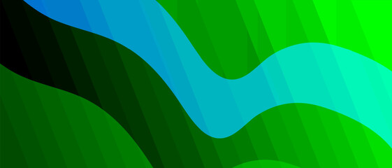 abstract green background with waves