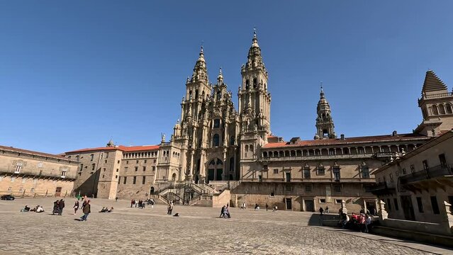 Santiago de Compostela in Portugal. The goal of the jakobweg. 
Pilgrimage trail.