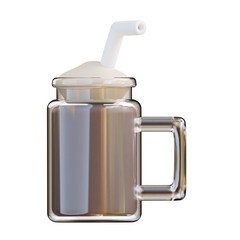 Obraz premium 3d illustration frozen frappe