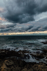 sea voyage sea sky in the clouds nature