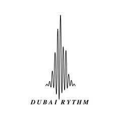 Dubai sound wave vector illustration