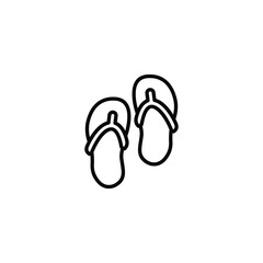 Slipper icon design with white background stock illustration
