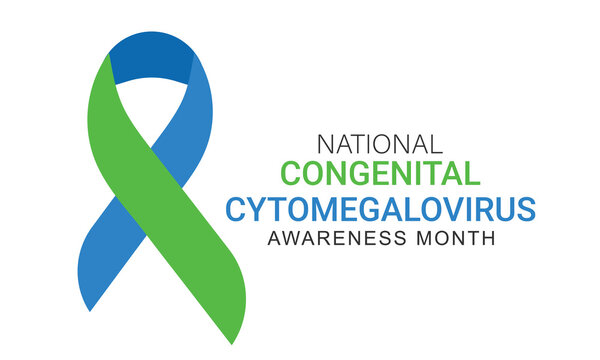  National Congenital Cytomegalovirus awareness month june. background, banner, card, poster, template. Vector illustration.