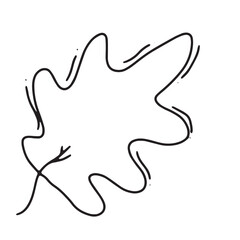 Bubble speech flower leaf monoline