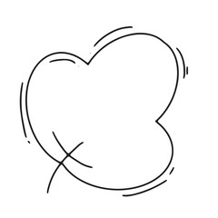 Bubble speech flower leaf monoline