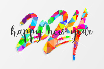 2024 - happy new year - best wishes 2024 background