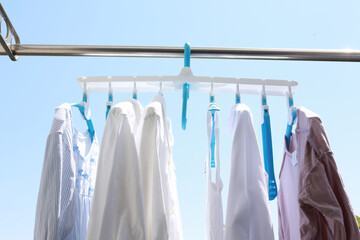 晴れた日の洗濯物